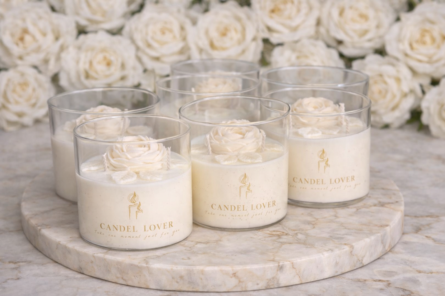 Lumânare Ivory Blossom