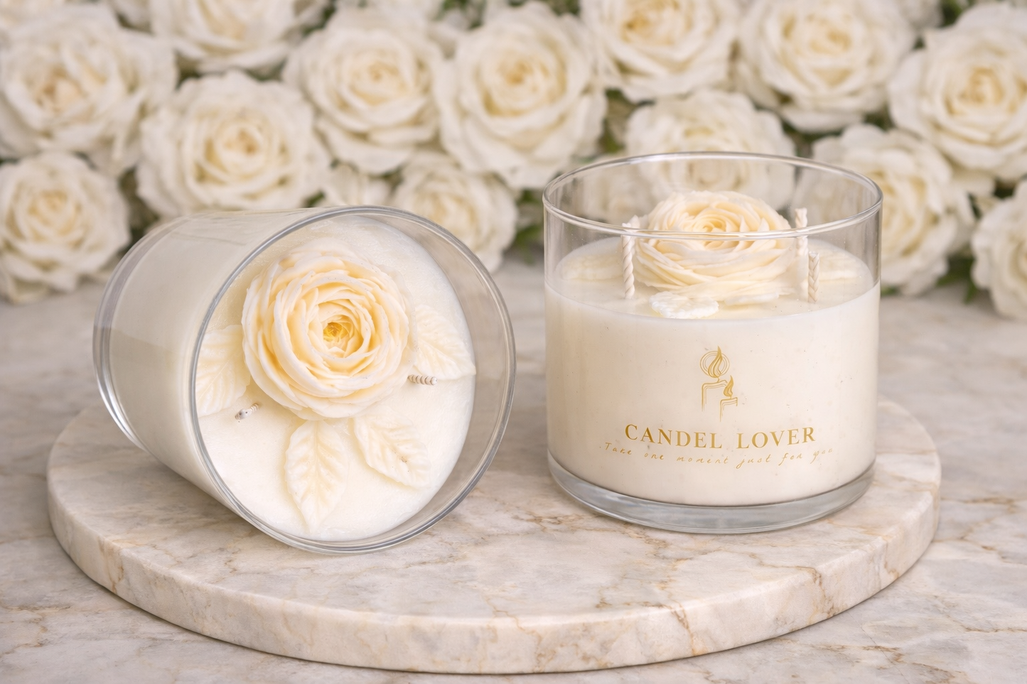 Lumânare Ivory Blossom