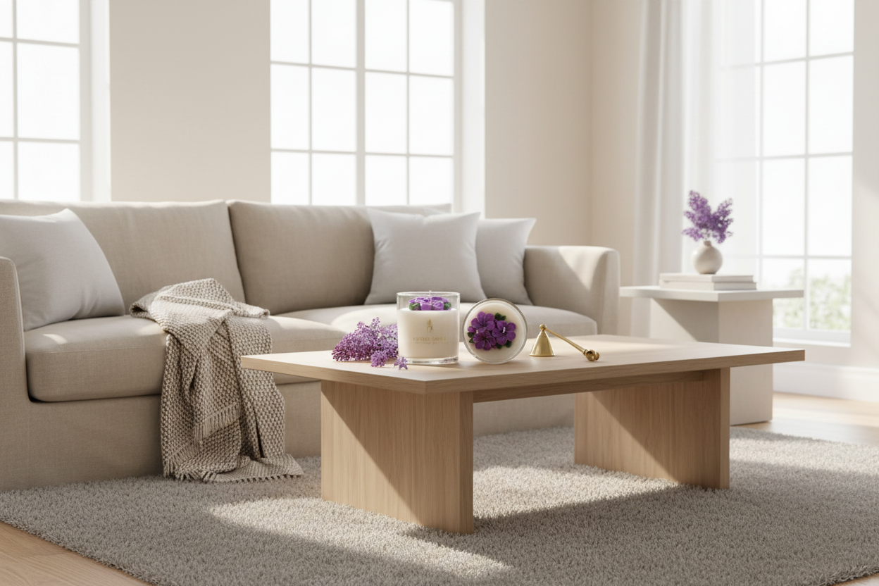 Lumânare Candel Lover în salon însorit