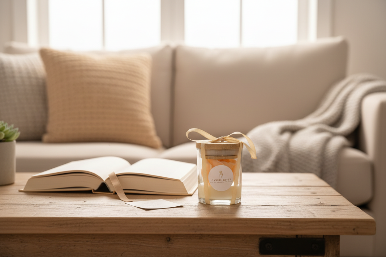 Lumânare Candle Lover în living room